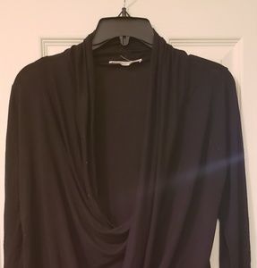 Crossbody long sleeve top